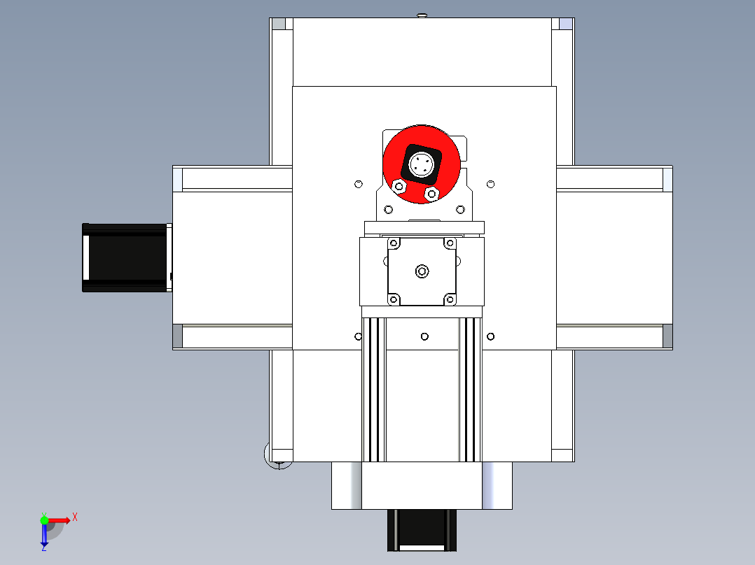 A3003592-数控铣床俯视图
