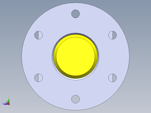 A0003380-焊接型液压缸（带前后端安装法兰）50x30x600 毫米右视缩略图