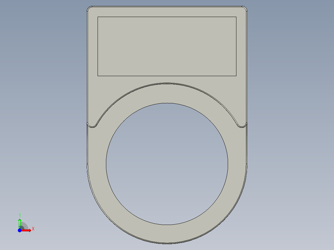 启动按钮标识前视图