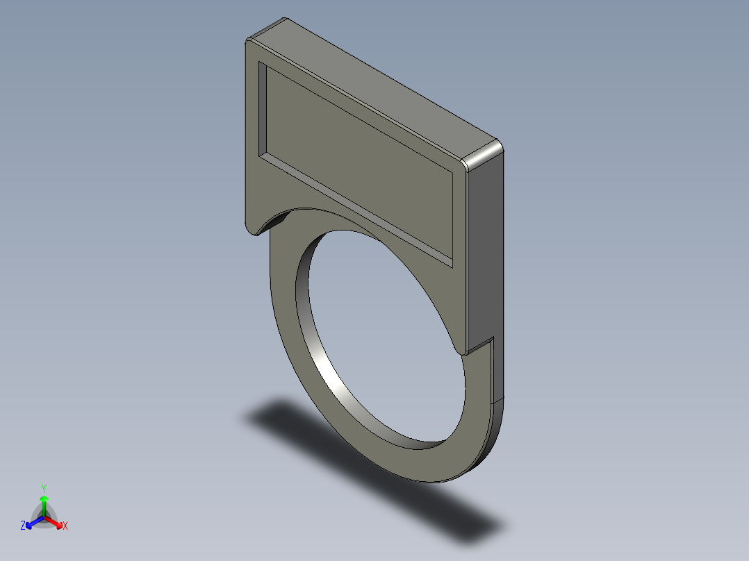 启动按钮标识正等轴测图
