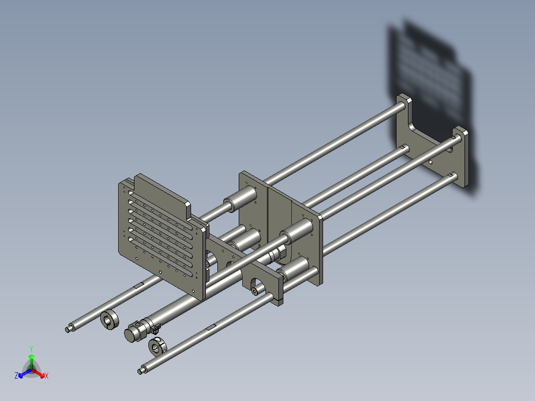 LXYC-BOSS040300涂油上下机构正等轴测图