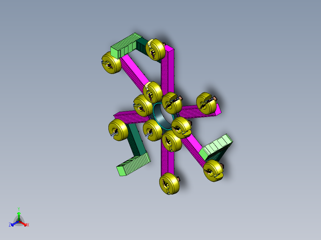 大件分选智能化分拣线主视图