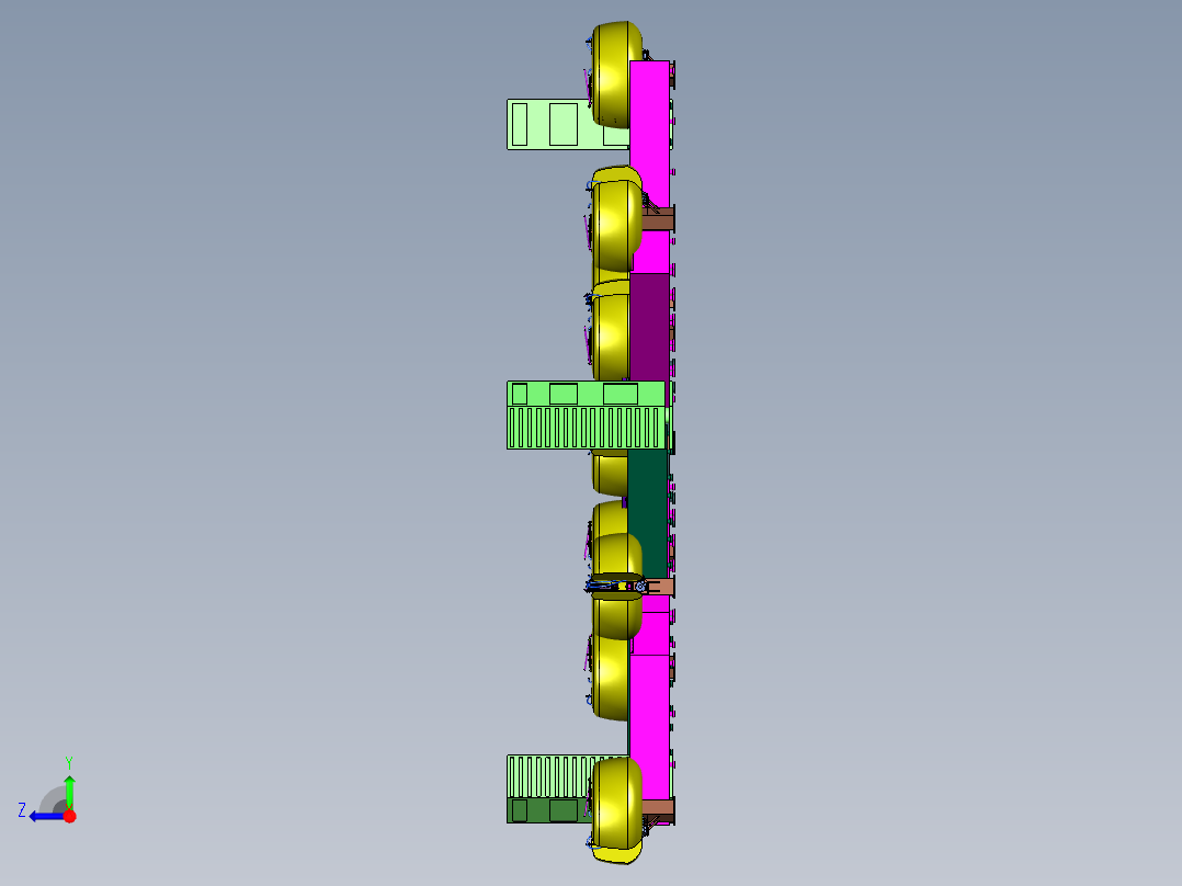 大件分选智能化分拣线右视图