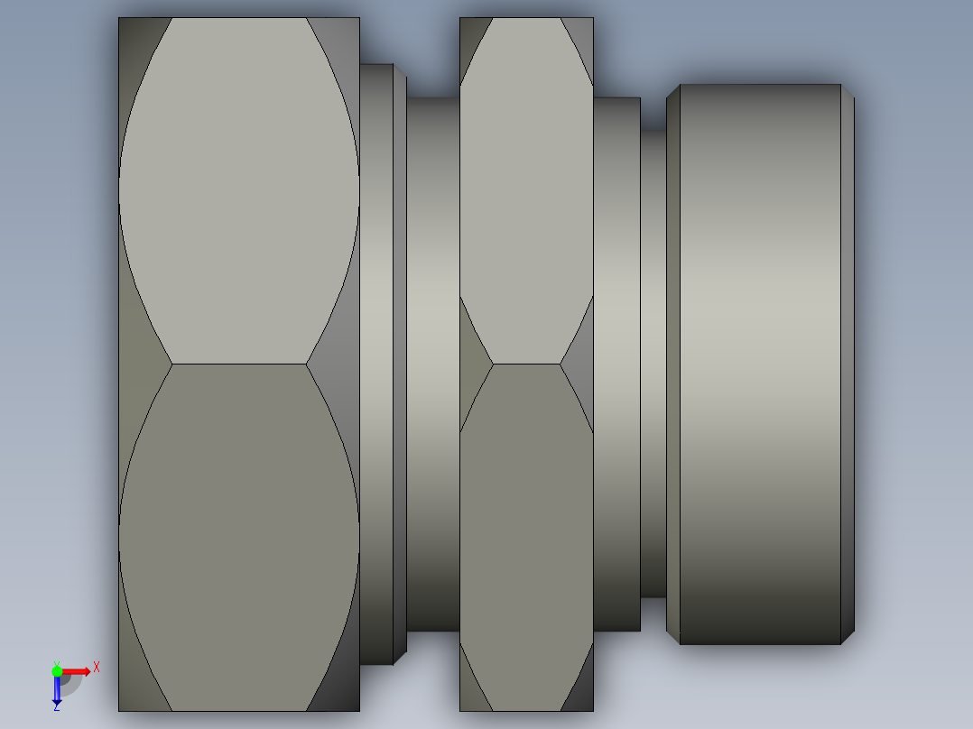 直通卡套式管接头_d25俯视图