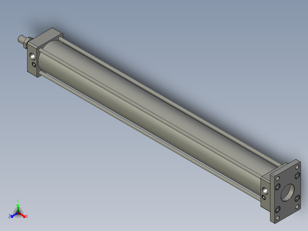 SC63x600FB亚德客气缸A主视图