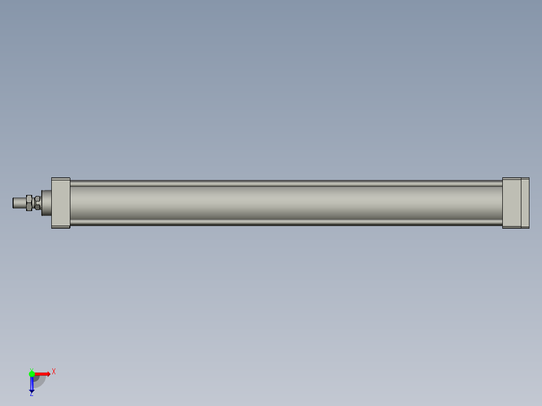 SC63x600FB亚德客气缸A俯视图