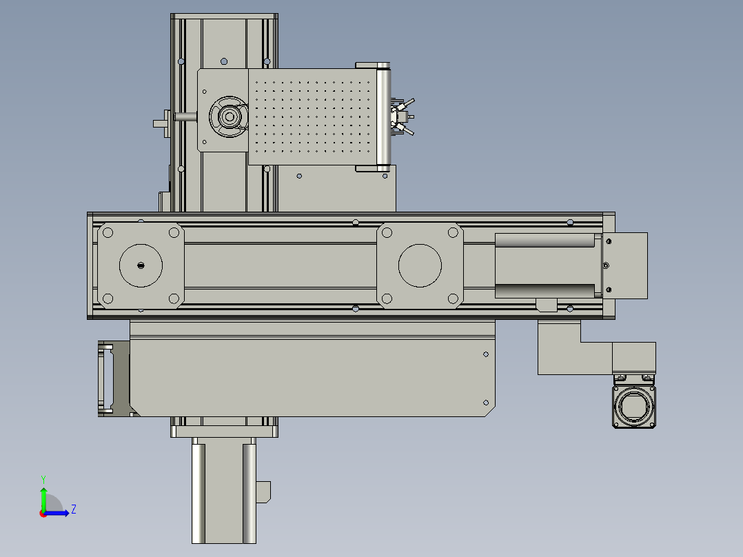 标签机械手装配体左视图