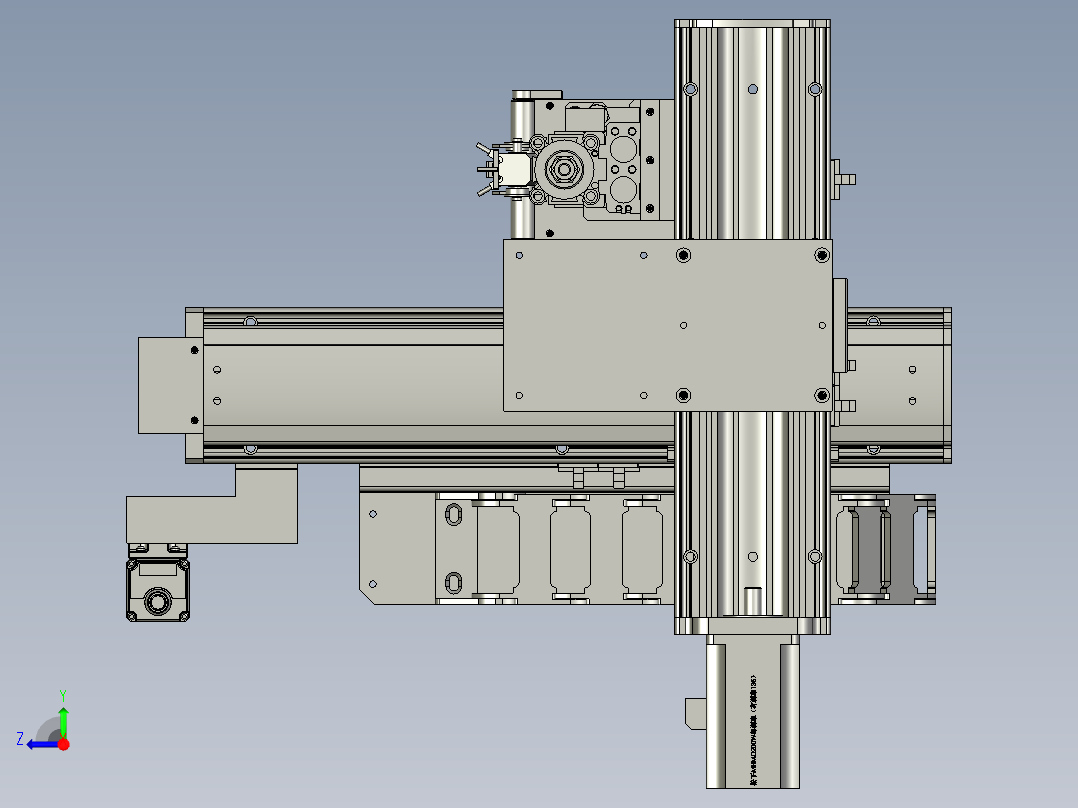 标签机械手装配体右视图