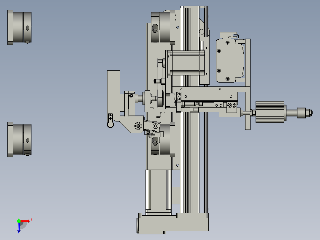 标签机械手装配体俯视图