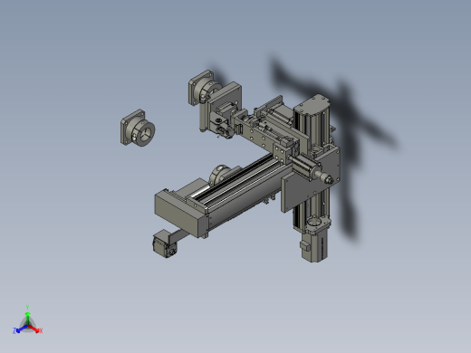 标签机械手装配体正等轴测缩略图