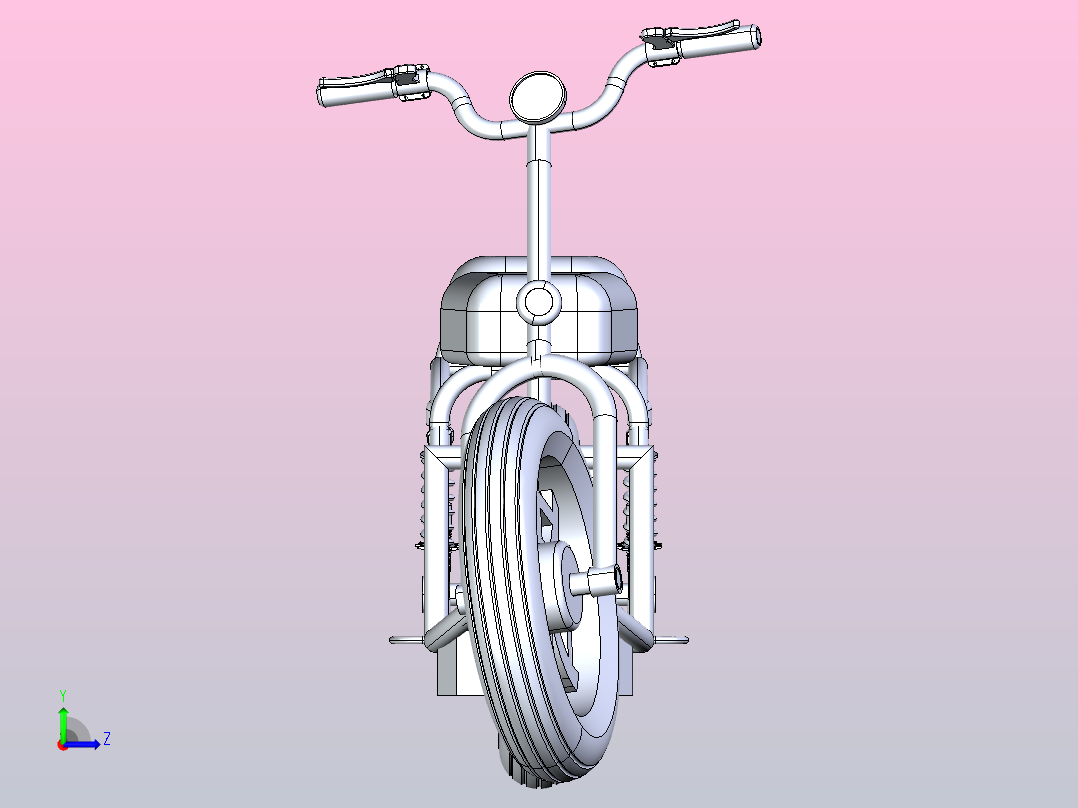 电动助力车左视图