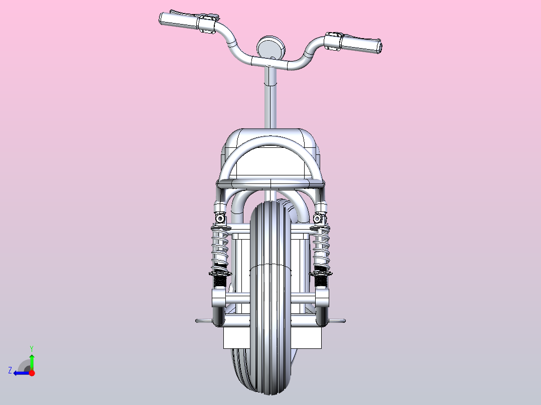 电动助力车右视图