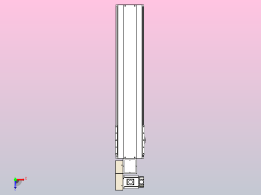皮带直线轴半封闭可选导轨TPA-HNB-220D-176-L800-ML-Y-P1K-N3俯视缩略图