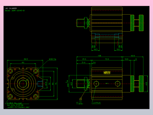 气立可CHELIC气缸2D-JDAR63x40-B