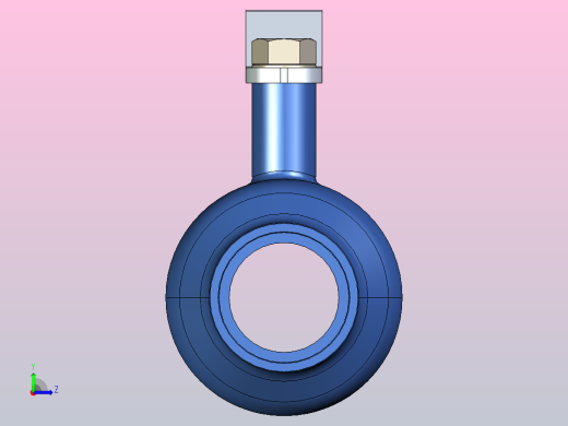 手柄传动式焊接球阀[80]左视缩略图