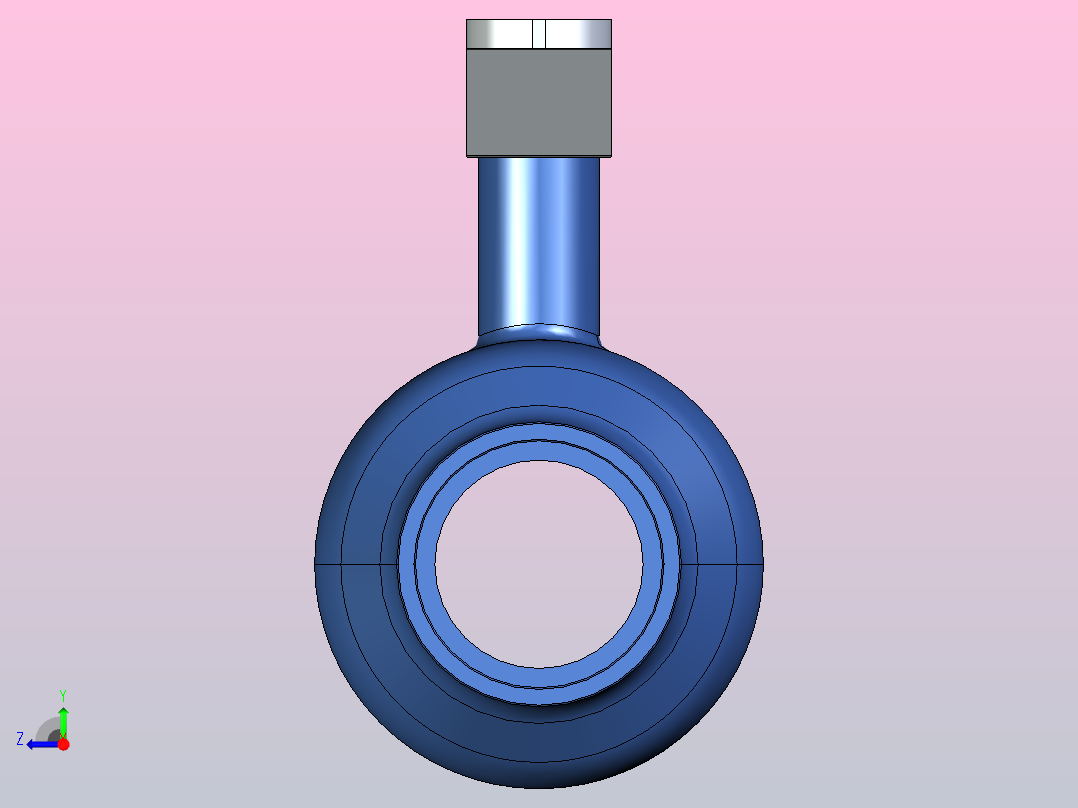 手柄传动式焊接球阀[80]右视图