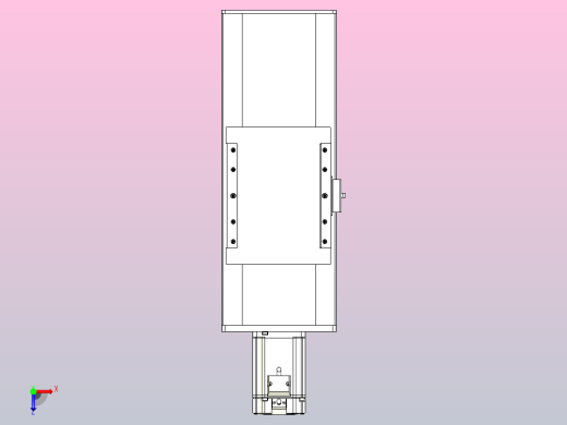 滚珠丝杠直线轴带导轨全封闭TPA-HCR-175D-2510C-L150-M-Y-P75-N3俯视缩略图