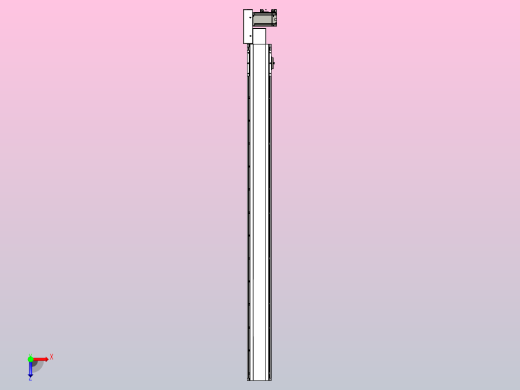 皮带直线轴半封闭可选导轨TPA-HNB-105D-90-L1250-MR-C-P20-N3俯视缩略图