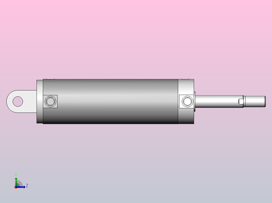 气缸CG1DN63-150左视图