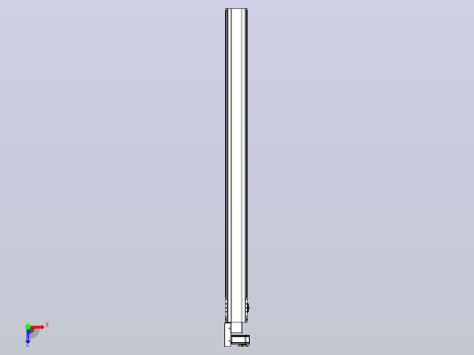 皮带直线轴半封闭可选导轨TPA-HNB-140D-120-L1750-ML-Y-P40-N3俯视缩略图