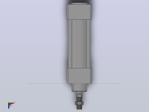 SU标准复动型气缸SU32×75-S--CS1U俯视缩略图