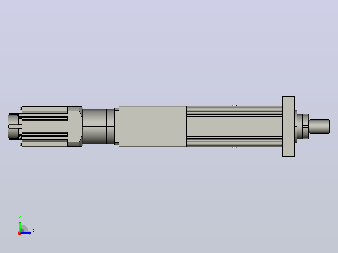 MTA125-150-P10-FF-D-K_-P2000W&amp;3000W-S3重载型电动缸左视图