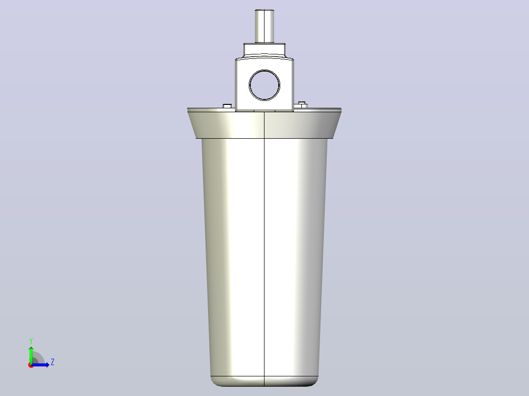 QYW系列油雾器[QYW-L10] (2)左视图