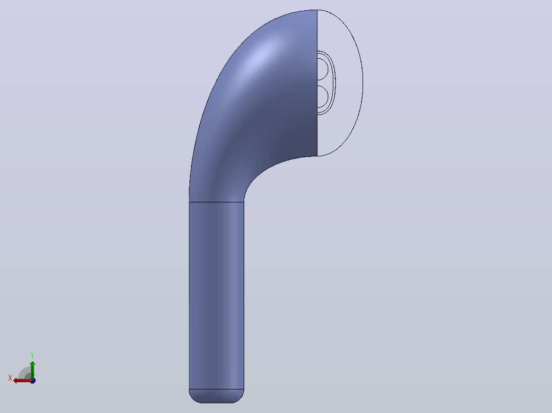 苹果air pods 后视图