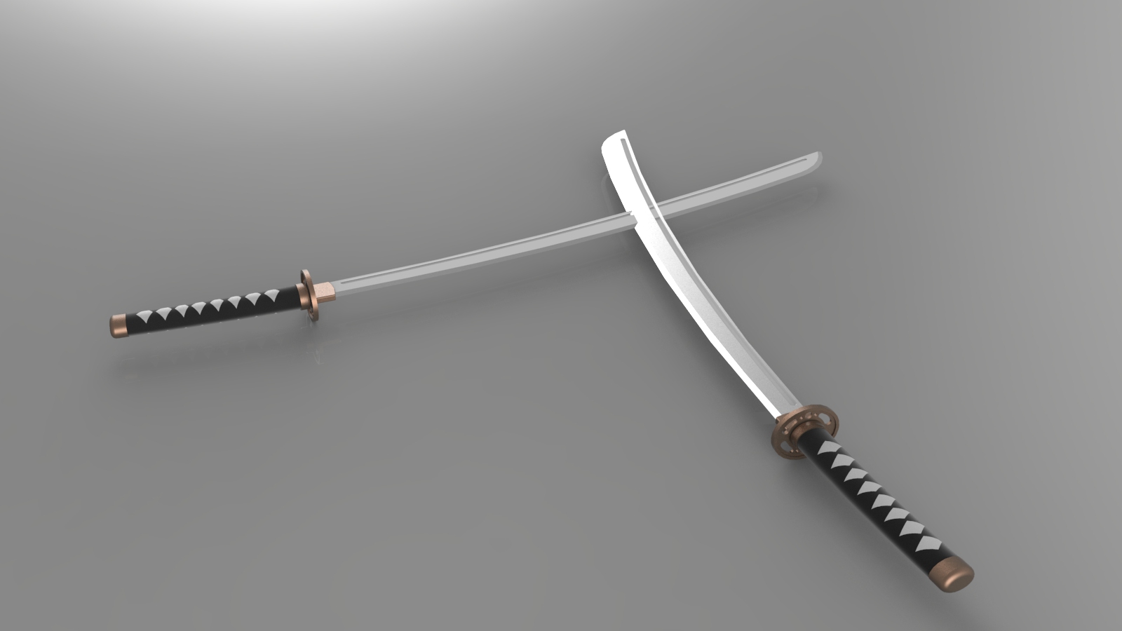基于日本武士刀的东方剑