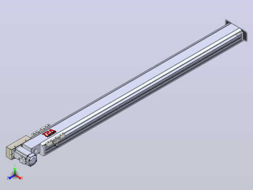 皮带直线轴半封闭可选导轨TPA-HNB-120D-110-L1250-ML-Y-P40-N3