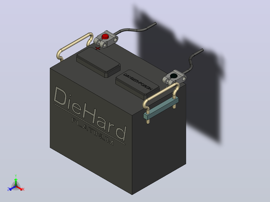 西尔斯硬质电池主视图