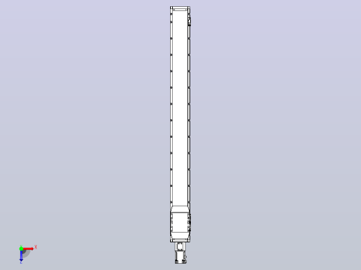滚珠丝杠直线轴内置导轨TPA-GCR-120-1610C-L1200-M-M40-N3俯视缩略图