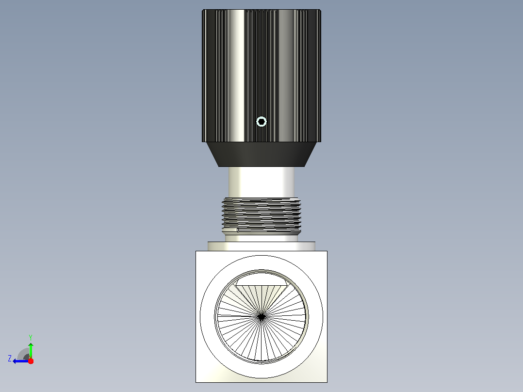 DRV25-1XJ单向节流截止阀右视图