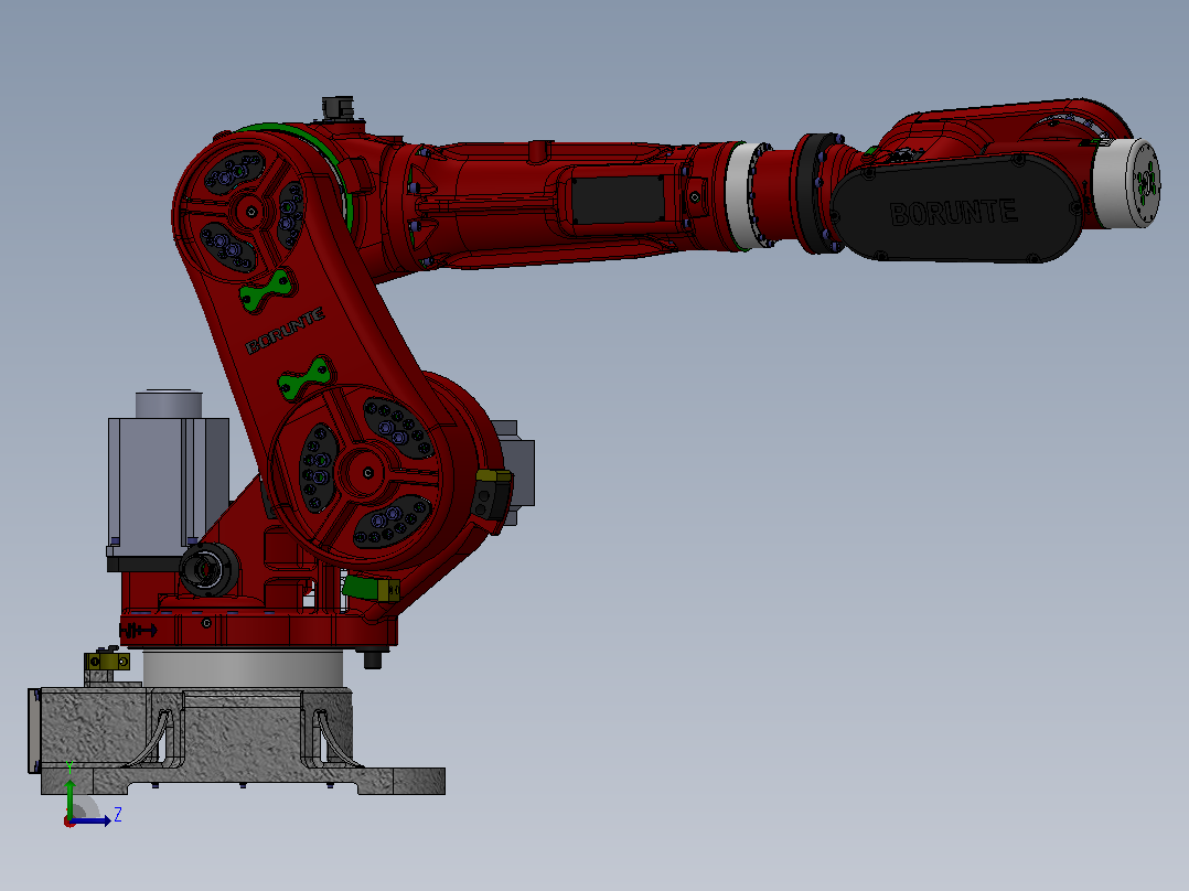 BRTIRBR2260A-六轴机器人左视图