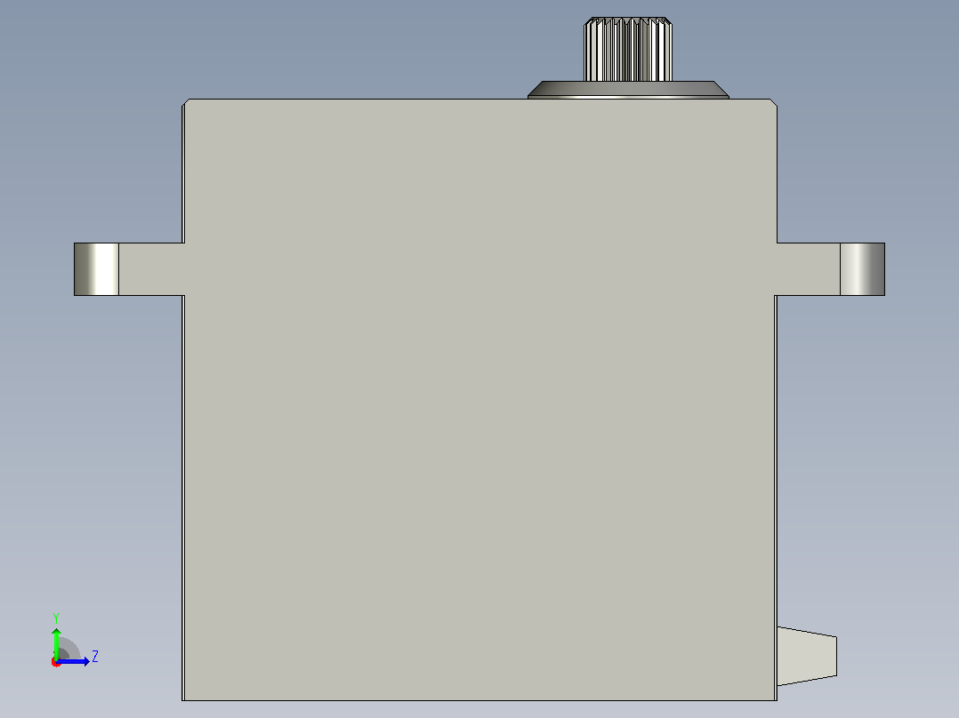 50kg 14V无刷伺服电机M50BHW左视图
