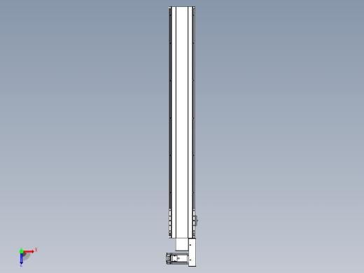 皮带直线轴半封闭可选导轨TPA-HNB-140D-120-L1000-MR-C-P40-N3俯视缩略图