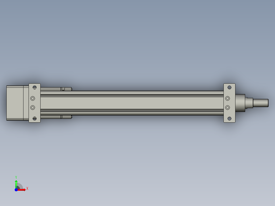 RKD50-350-P-LB-75-B3折返电动缸前视图