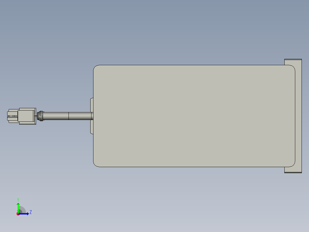 RKD50-350-P-LB-75-B3折返电动缸左视图