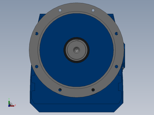 RF147法兰轴伸式安装斜齿轮减速机RF147-Y18.5-4P-180M-M1-0°-Φ550前视缩略图