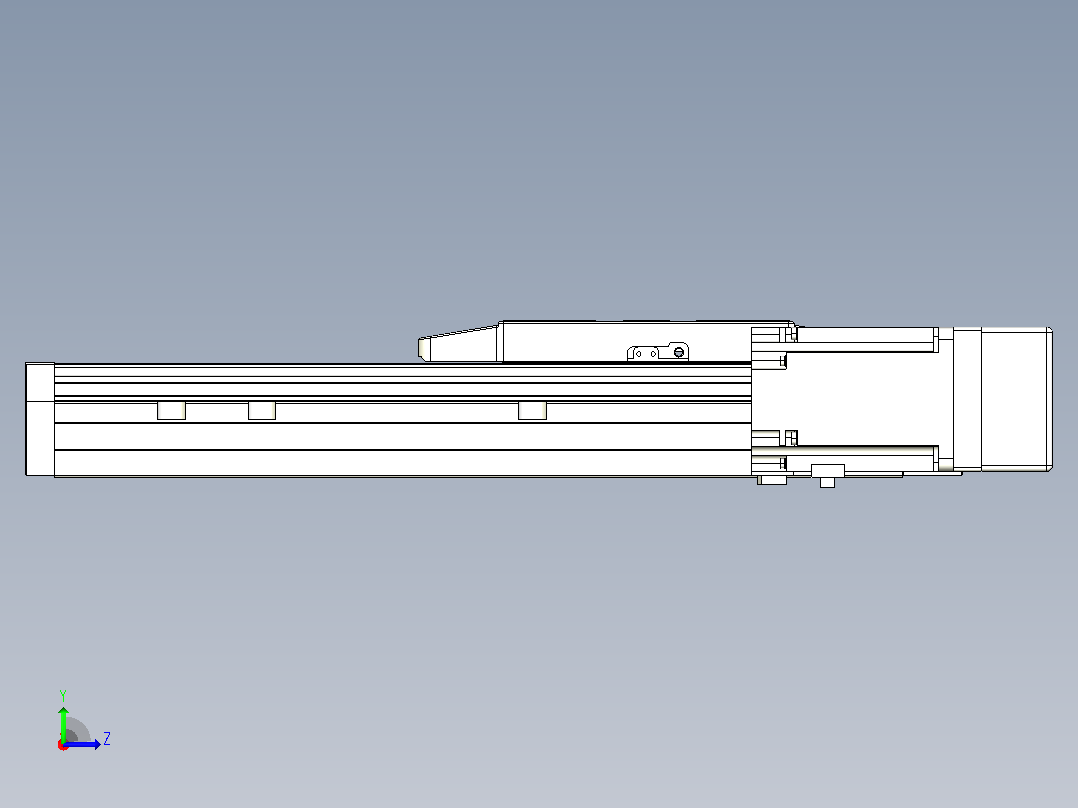 滚珠丝杠直线轴内置导轨TPA-GCR-170-2510C-L200-MR-M75-N3左视图