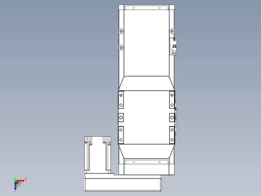 滚珠丝杠直线轴内置导轨TPA-GCR-170-2510C-L200-MR-M75-N3俯视缩略图