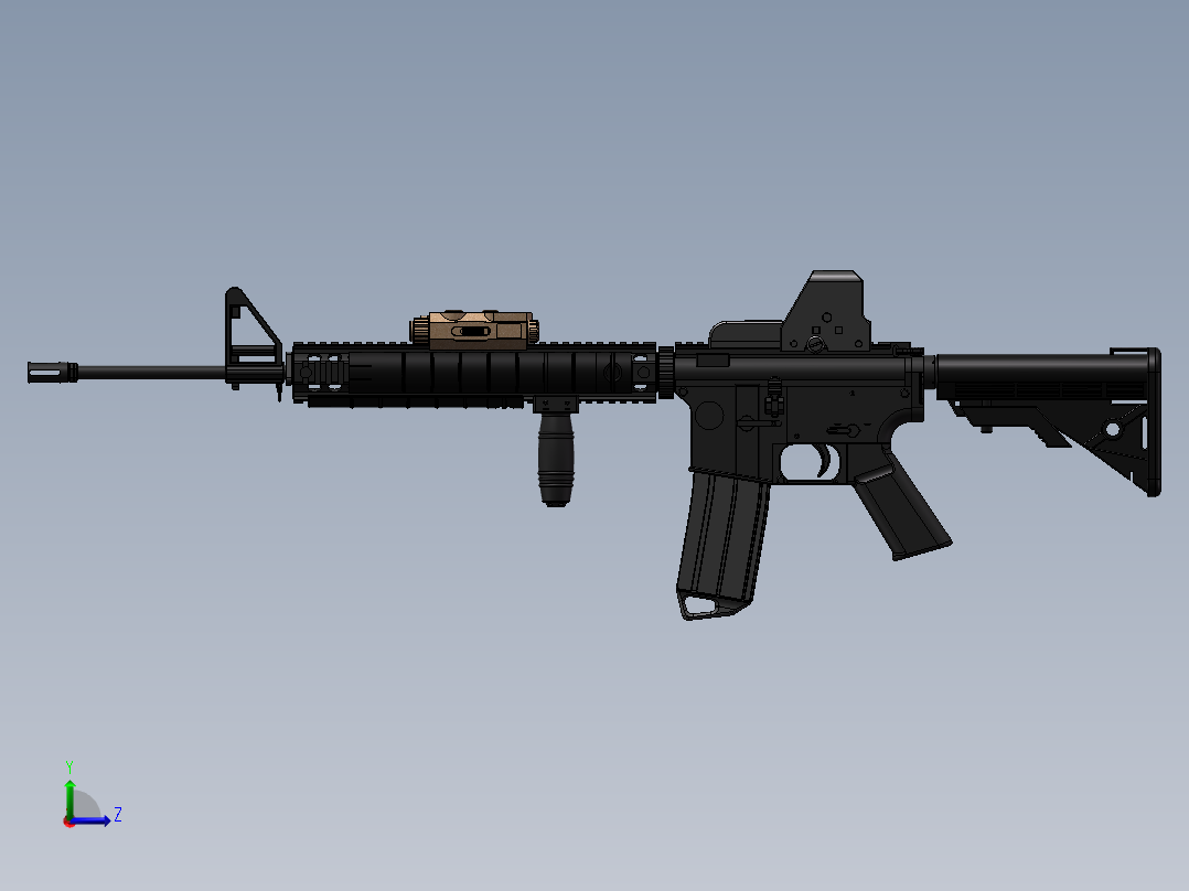 m16a4左视图