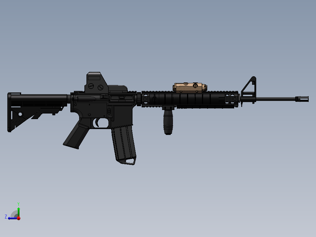 m16a4右视图