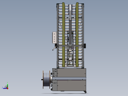自动折盖封箱打包捆扎机图纸一字封箱打包一体机3d方案图纸