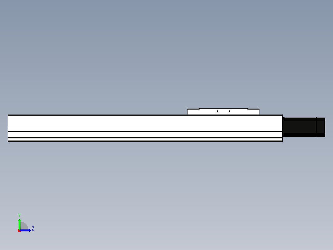 Toyo东佑达直线模组-ECH22-L5-700-BC-M75B-C4左视图