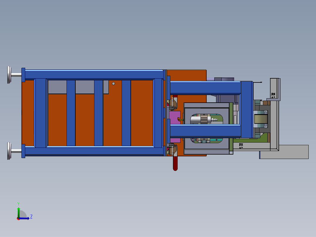 01月-2米自动打孔机sw18可编辑左视图