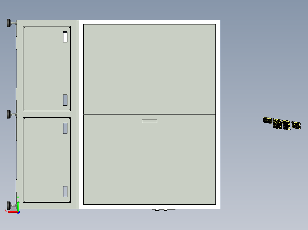 A33_苹果项目金属按键多平面圆弧面打磨抛光机设备后视图