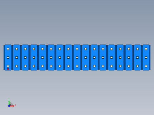 彩色公头100mil（2.54mm）系列-DS1021_blue_3x17p_100mil_Type5_rev1.0前视缩略图