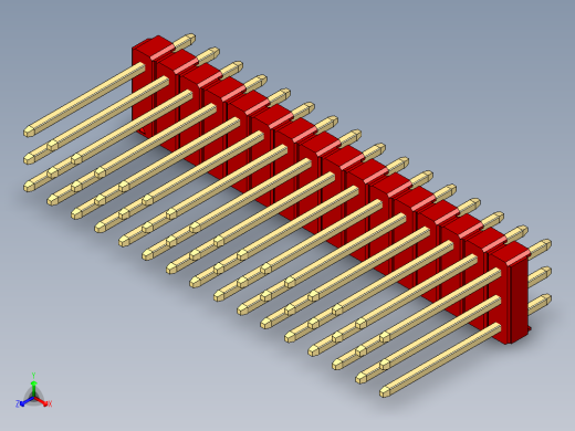 彩色公头100mil（2.54mm）系列-DS1021_red_3x16p_100mil_Type5_rev1.0