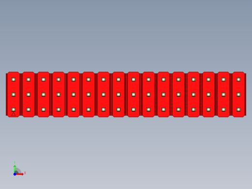 彩色公头100mil（2.54mm）系列-DS1021_red_3x16p_100mil_Type5_rev1.0前视缩略图